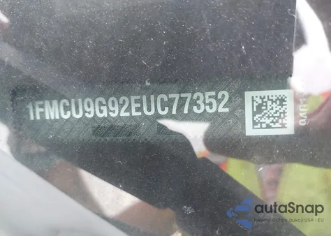 2014 Ford Escape Se from USA, damaged, VIN 1FMCU9G92EUC77352